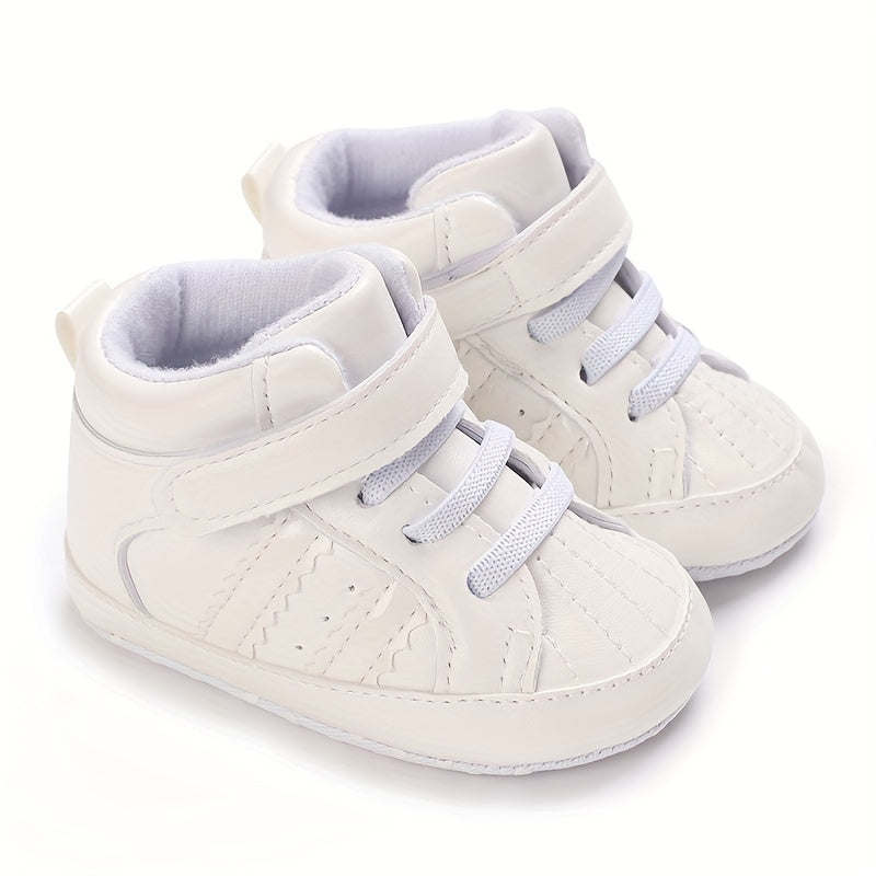 Infant & Newborn Boys' & Girls' Soft Sole Anti-Slip Sneakers - Breathable with Black Striped Design, Adjustable Buckle Closure, All-Season Casual Shoes for Toddlers, Baby Shoes, Toddler Footwear, Stylish Toddler Footwear, Com