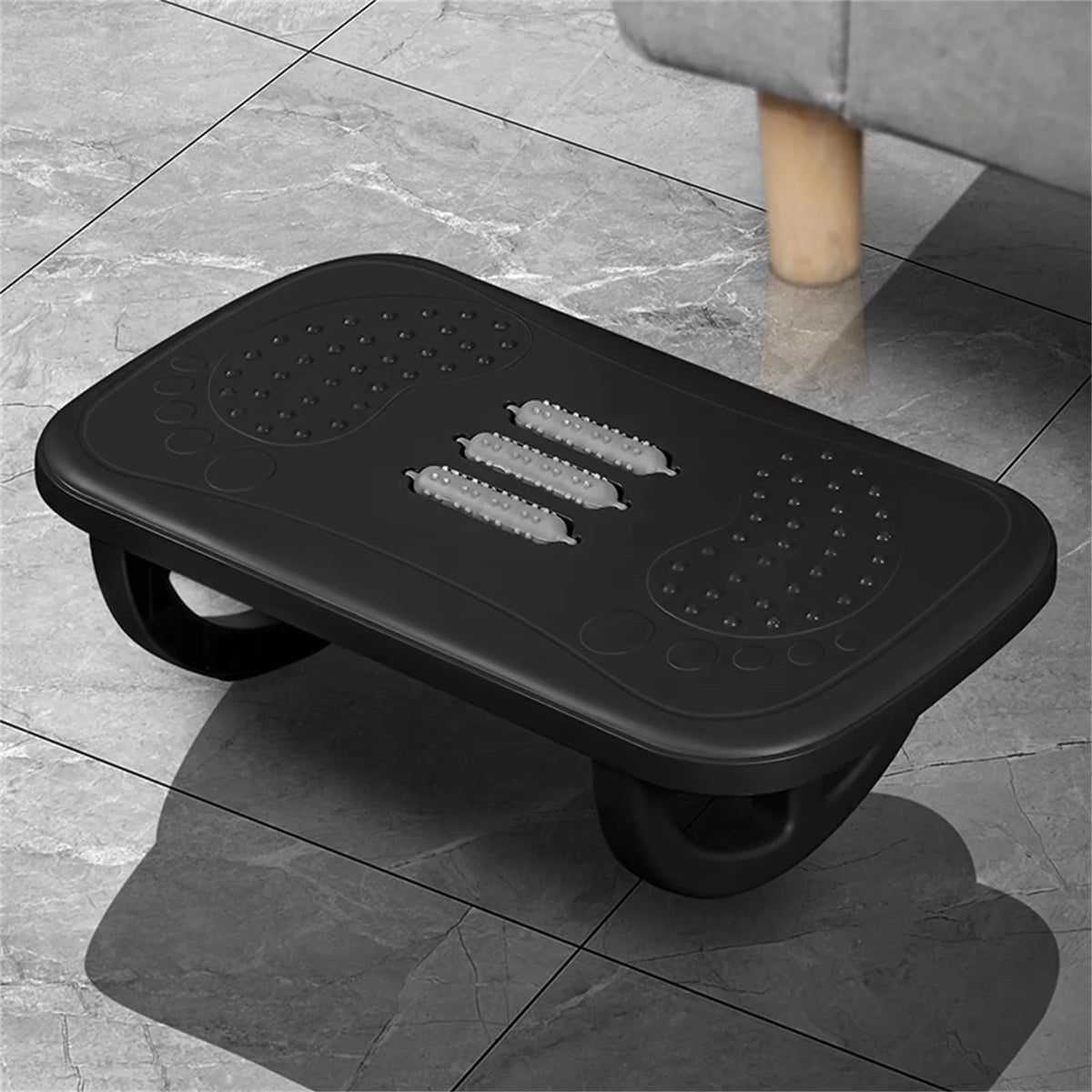 Wippende Fußstütze für unter dem Schreibtisch, ergonomische Schreibtisch-Beinstütze, Wipp-Balance-Board, bequemer Fußhocker für Schreibtisch, Home Office