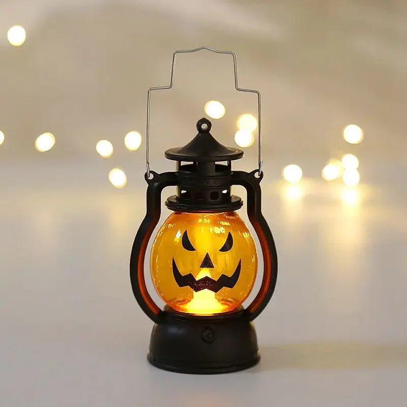 Halloween Decor for Home Led Candles Tea Light Pumpkin Ghost Hanging LED Lantern Lamp Horror Props Halloween Party Bar Decor