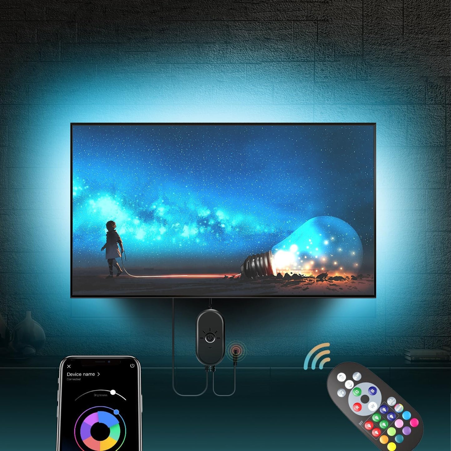 Led TV Hintergrundbeleuchtung 55 Bis 75 Zoll Smart Led App Steuerbar