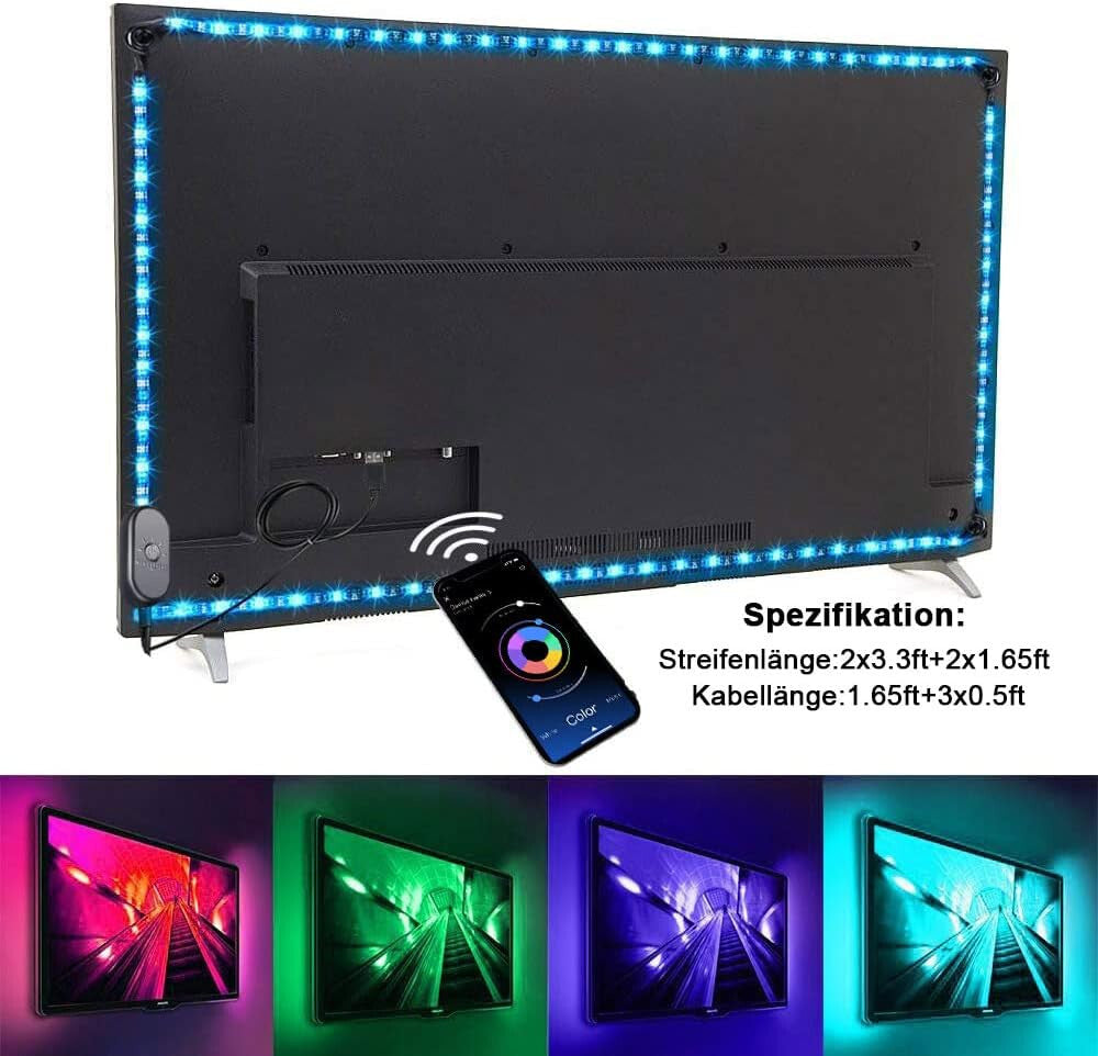 Led TV Hintergrundbeleuchtung 55 Bis 75 Zoll Smart Led App Steuerbar