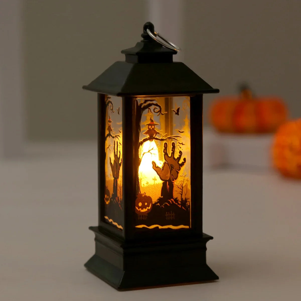 Halloween Decor for Home Led Candles Tea Light Pumpkin Ghost Hanging LED Lantern Lamp Horror Props Halloween Party Bar Decor