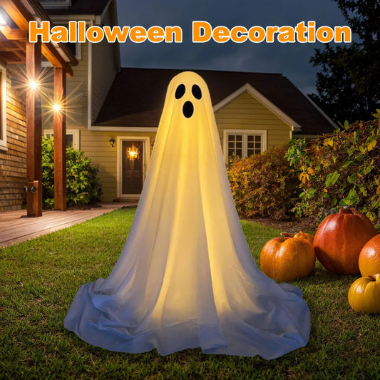 Halloween Decorations Light Up Ghost Outdoor Ghost Decorations Scary Standing Ghosts Decor for Front Door Porch Yard Home Party