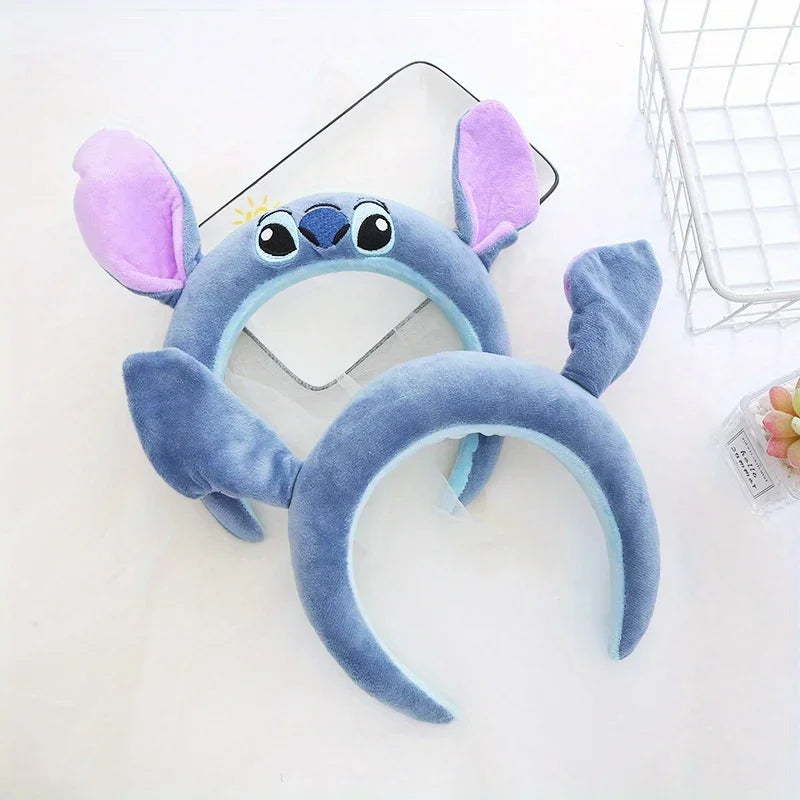 Stich Headband Cute Cartoon Funny Headband Decorative Headband Plush Anti-Slip Headband Girls Gift