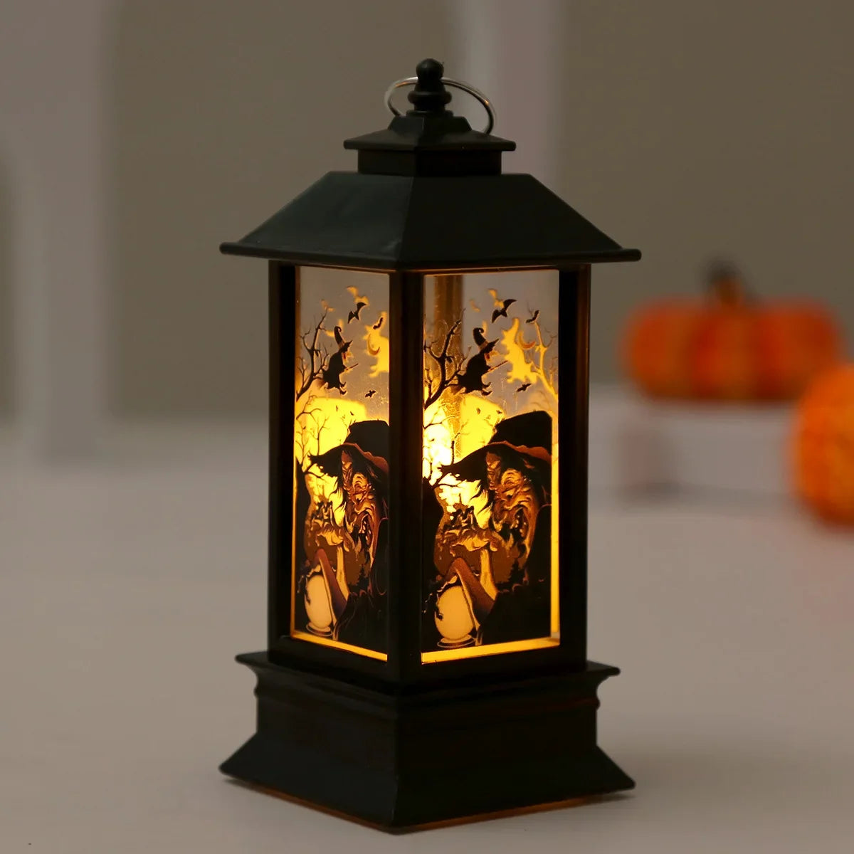 Halloween Decor for Home Led Candles Tea Light Pumpkin Ghost Hanging LED Lantern Lamp Horror Props Halloween Party Bar Decor