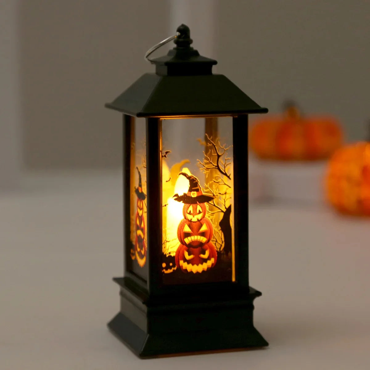 Halloween Decor for Home Led Candles Tea Light Pumpkin Ghost Hanging LED Lantern Lamp Horror Props Halloween Party Bar Decor