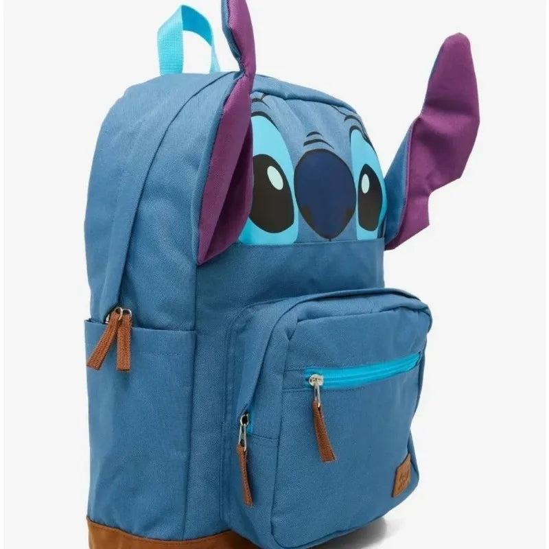 Disney Stitch Backpack Large Capacity School Bag for Boys Girls Computer 14 Inches Fashion Schoolbag Anime Storage Shoulder Bag