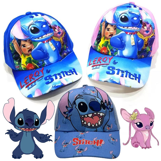 Disney Stitch Baseball Cap Cartoon Sunscreen Hat Sports Golf Cap Breathable Boy Girl Hip Hop Cap Anime Snapback Casual Hats Gift