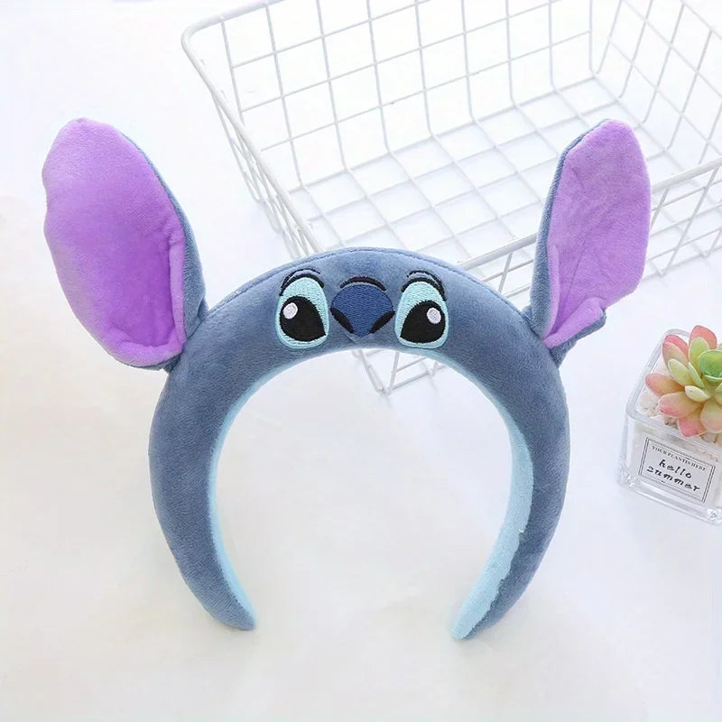 Stich Headband Cute Cartoon Funny Headband Decorative Headband Plush Anti-Slip Headband Girls Gift