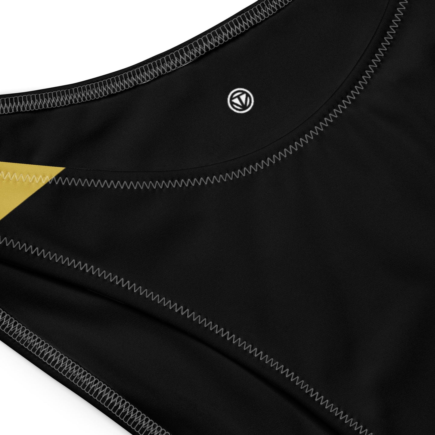 TOV Bandeau-Bikini | STRIPE (Schwarz/Gold)